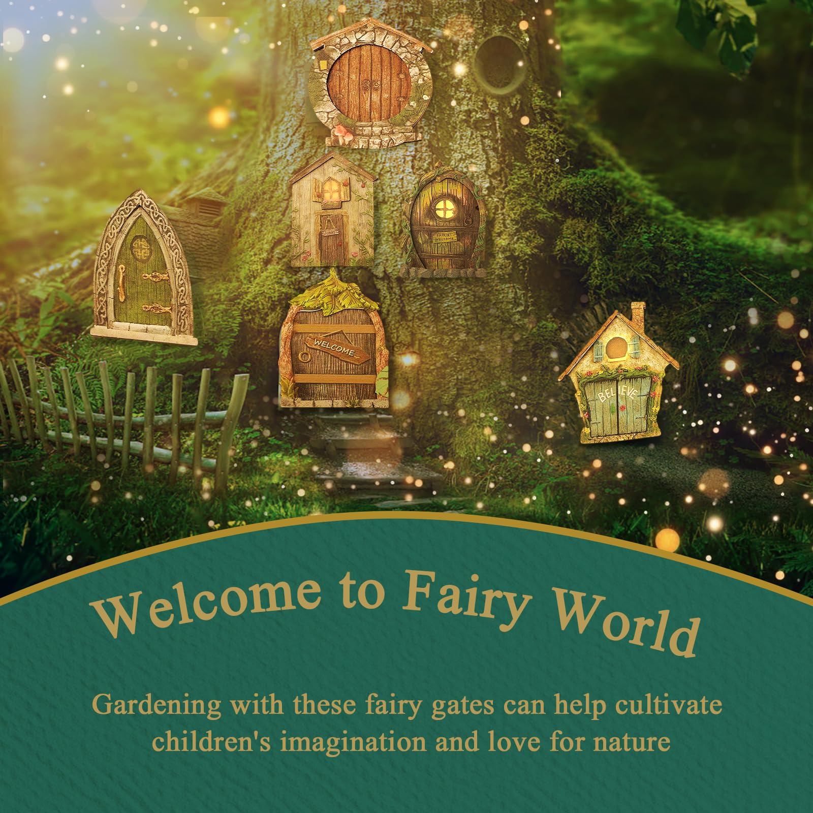 Drhomeam fairy door on wall provides a magical garden focal point