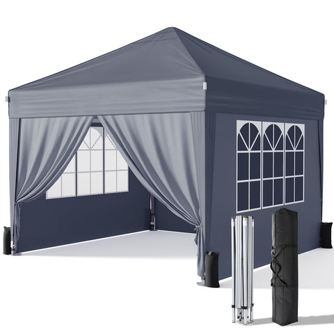 Driftalia 10x10 pop-up canopy assembly in action, quick setup for events