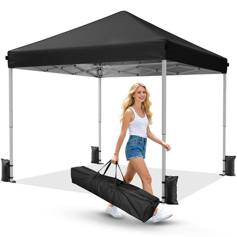 Driftalia 10x10 canopy in setup mode for quick shade.