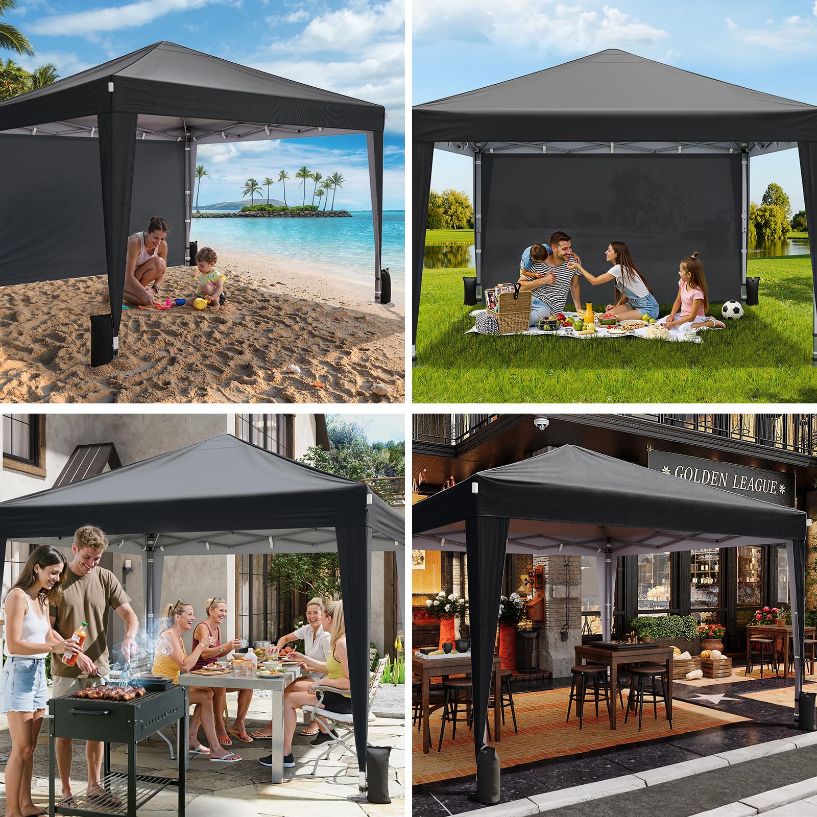 Driftalia canopy in outdoor setting showing wind stability