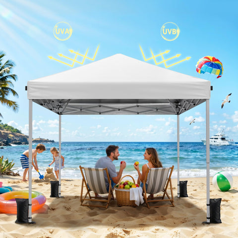 Driftalia 10x10 pop-up tent folded carry bag for easy transport