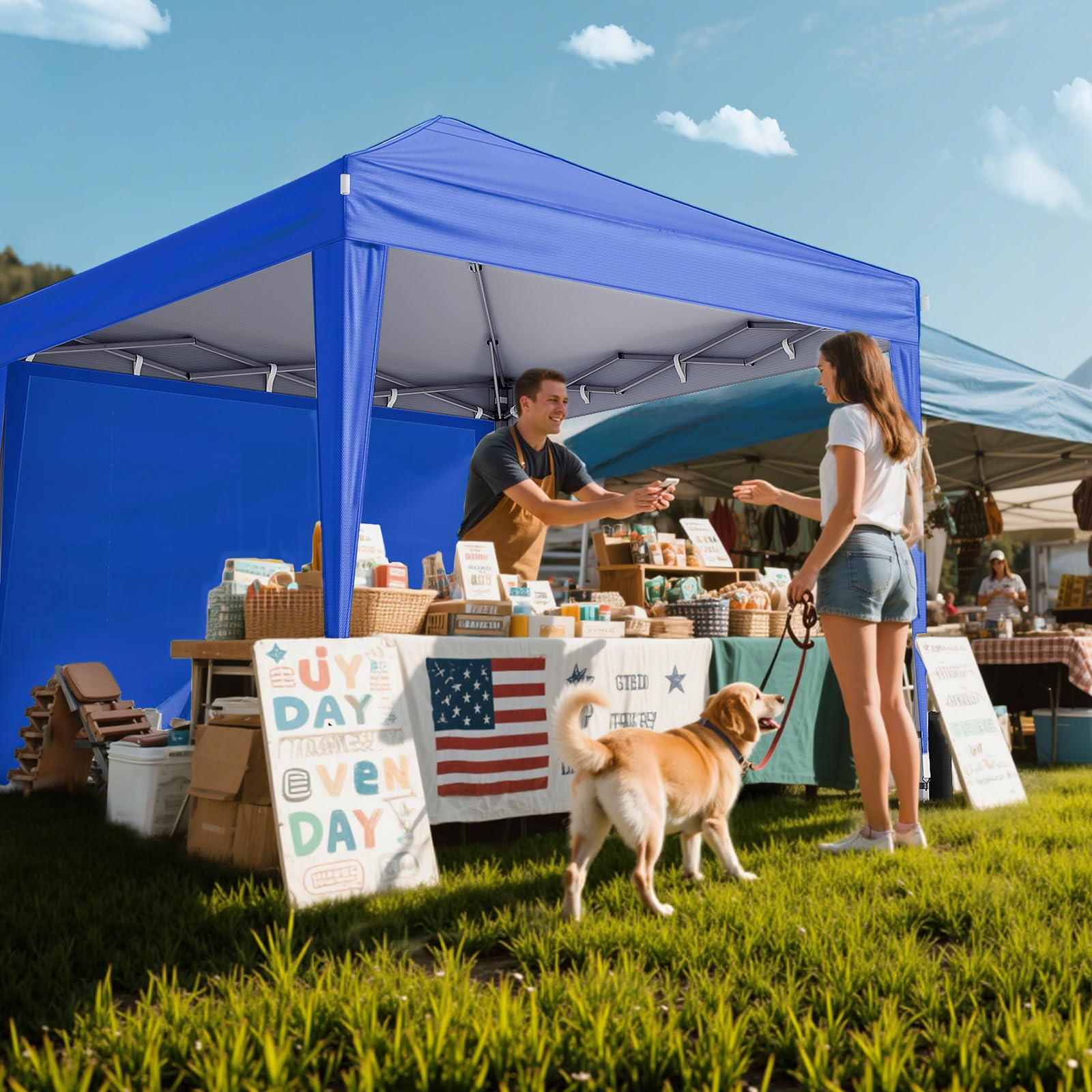 Driftalia backyard party setup ideal for camping or markets