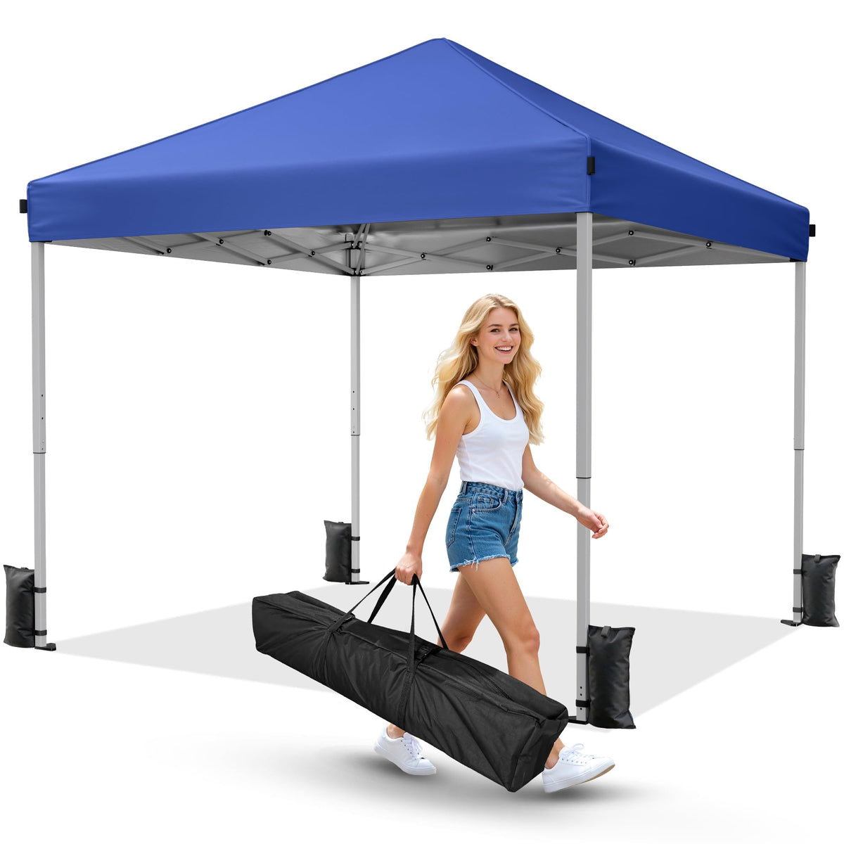 Driftalia 10x10 canopy setup in seconds for instant outdoor shade.