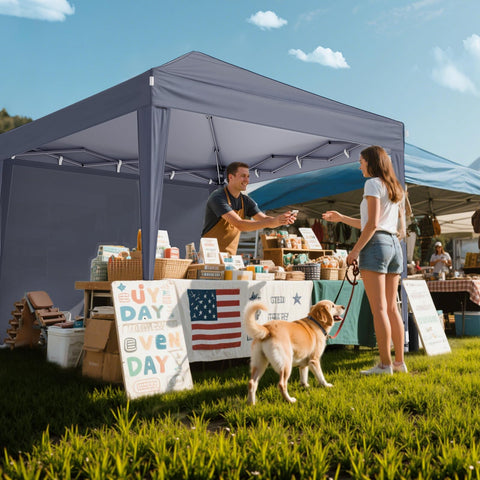 Driftalia outdoor-event-ready canopy, ideal for markets, parties, and camping