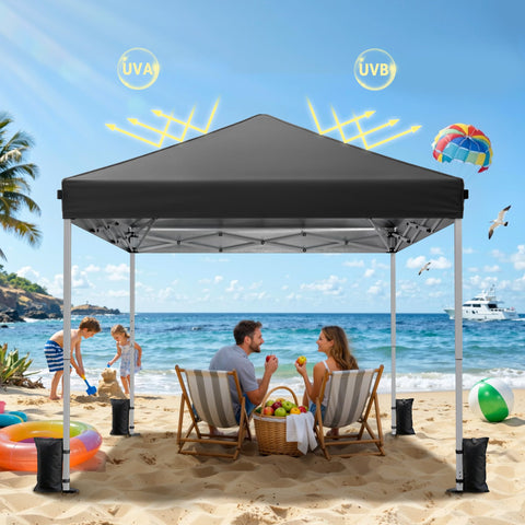 Driftalia canopy's durable steel frame provides stability.