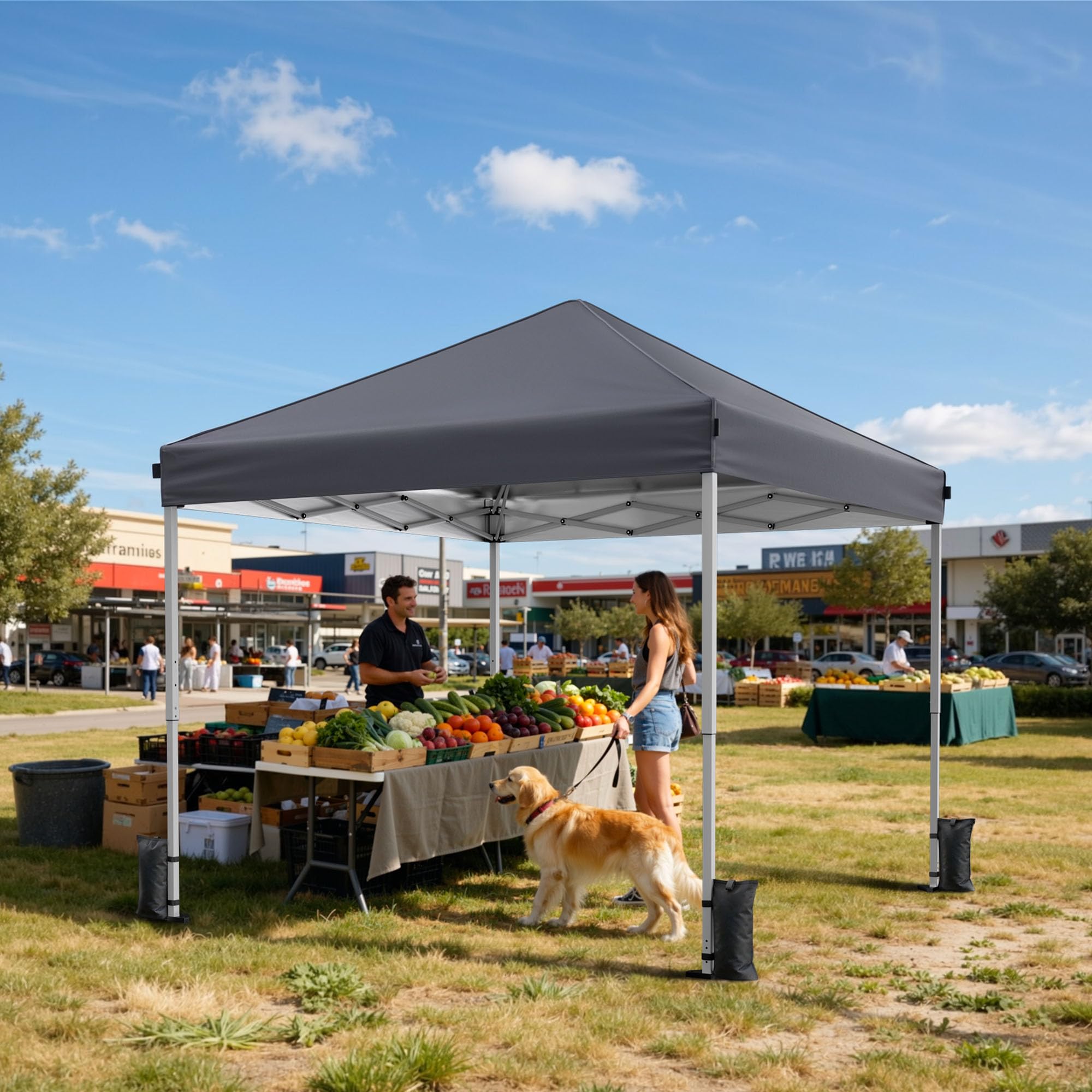 Driftalia stakes secure the canopy during outdoor events.