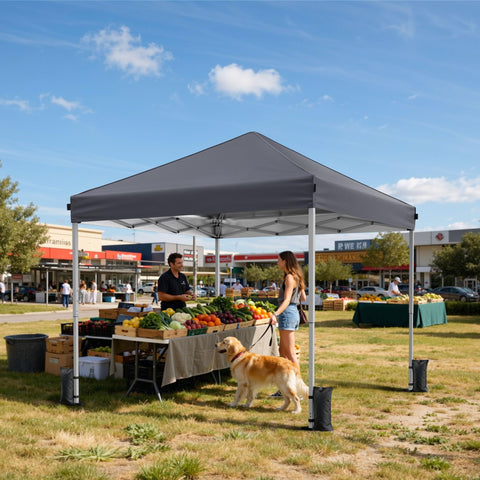 Driftalia stakes secure the canopy during outdoor events.
