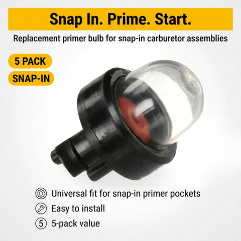 Drilax snap-in primer bulbs enable fast, tool-free installation