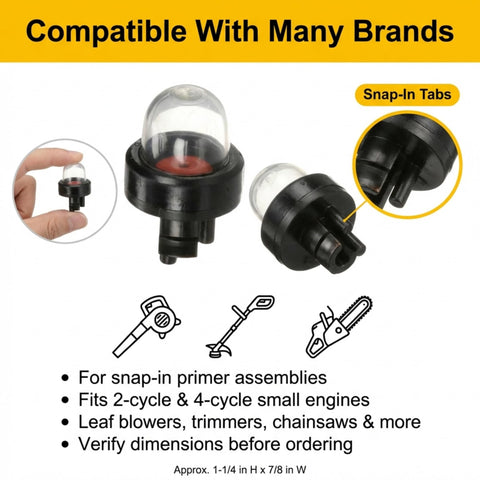 Drilax universal-fit purge pump bulbs suit many carburetors