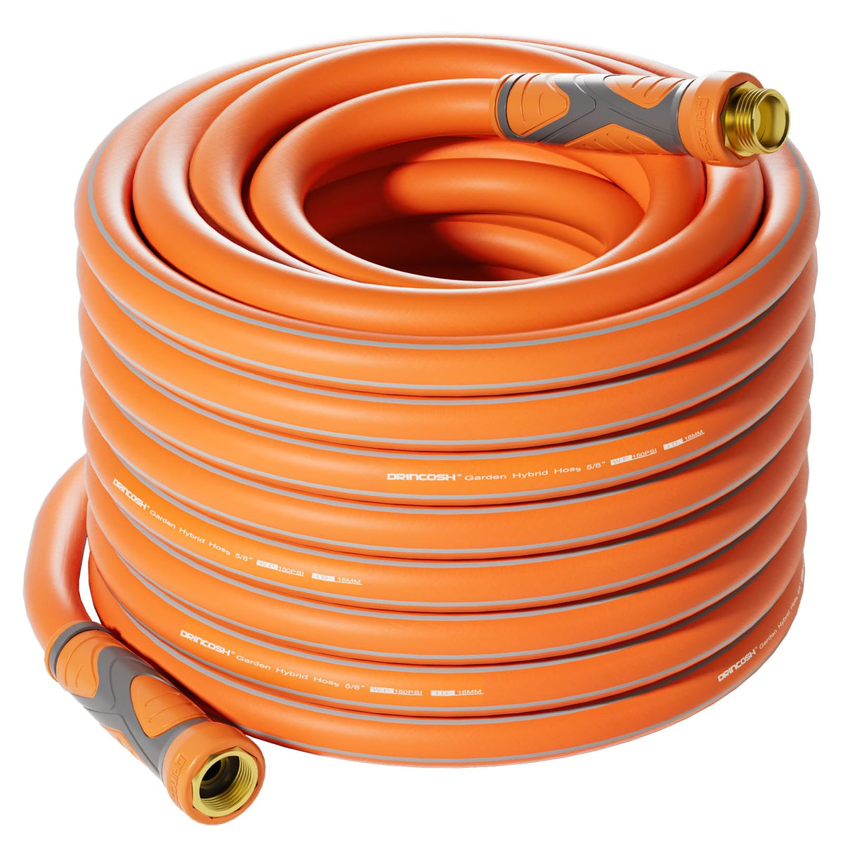 DRINCOSH Garden Hose 50ft extended-use shows extended reach and flexible handling.
