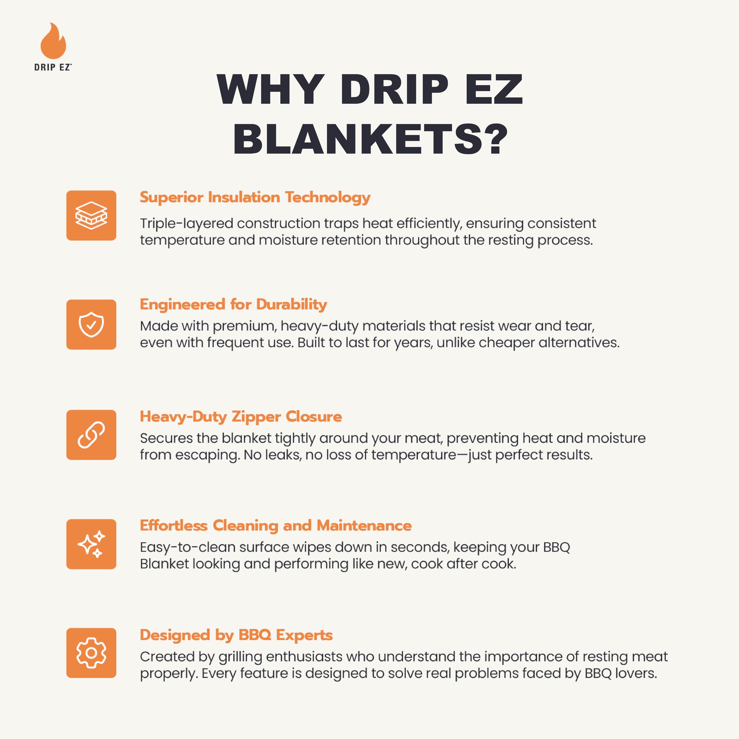 Drip EZ prep tub flat-fold storage for compact keeping.