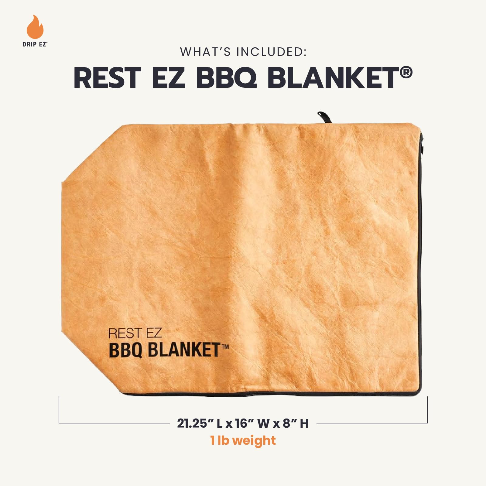 Drip EZ Rest EZ BBQ Blanket easy to clean and folds compactly for storage