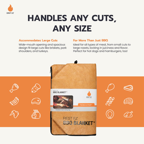 Drip EZ Rest EZ blanket in use, locking heat and moisture during rest.