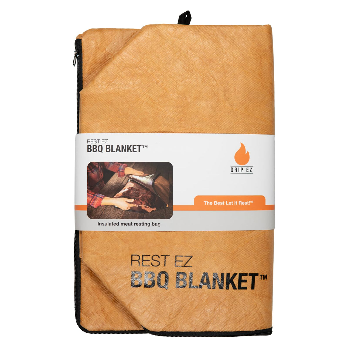 Drip EZ Rest EZ BBQ Blanket wide mouth eases inserting large cuts for speedy prep