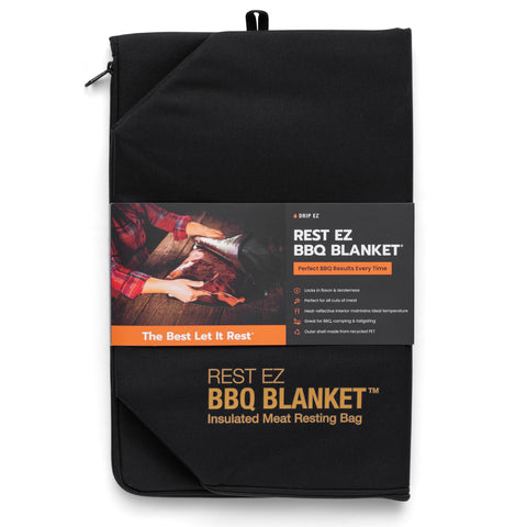 Drip EZ Rest EZ BBQ Blanket wide-mouth design for easy placement and resting large cuts