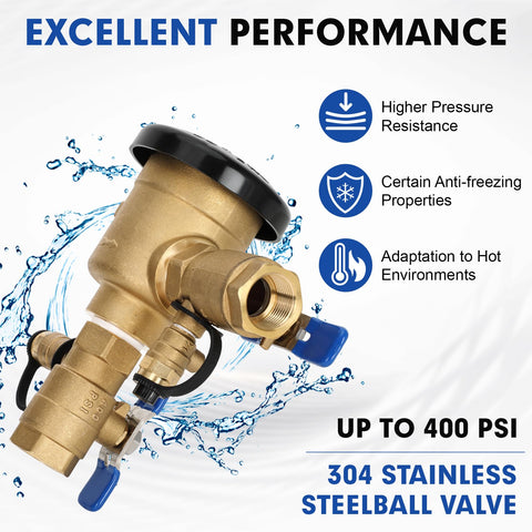 Drizzlen brass hose bib body designed for durable outdoor use