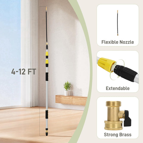 Drizzlen ergonomic wand designed for comfortable long cleaning sessions