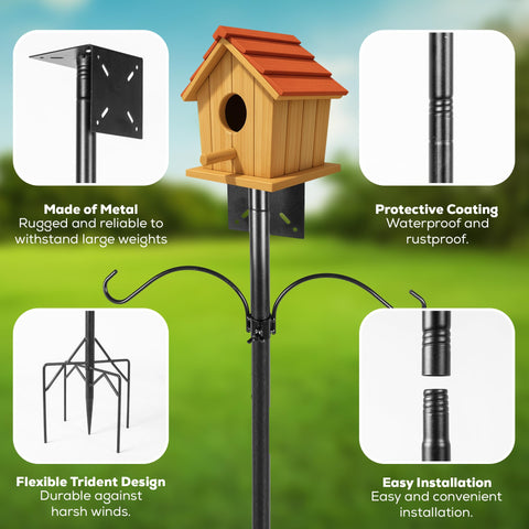 DRKXLR 79-inch adjustable pole height for versatile yard setups