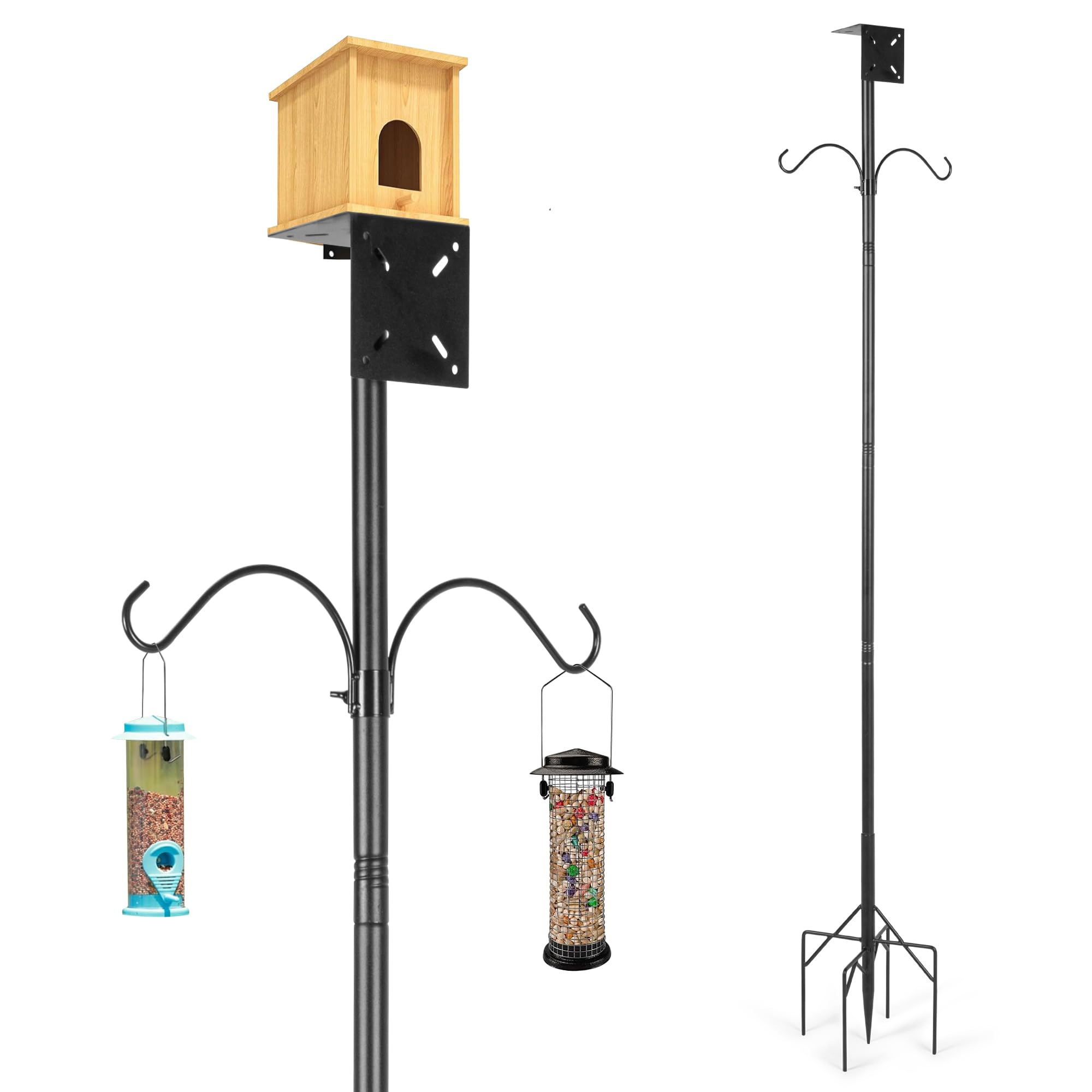 DRKXLR camera-ready bird feeder pole for smart feeders