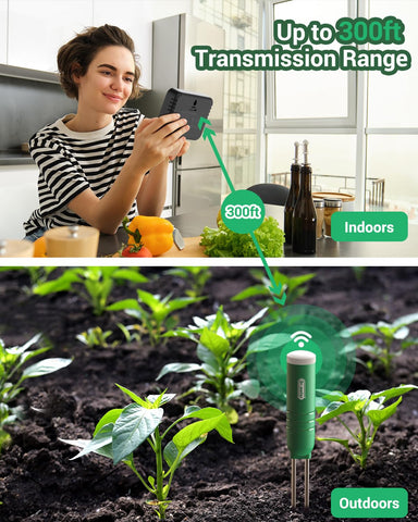 Dr.meter IPX5 waterproof probes for indoor and outdoor use