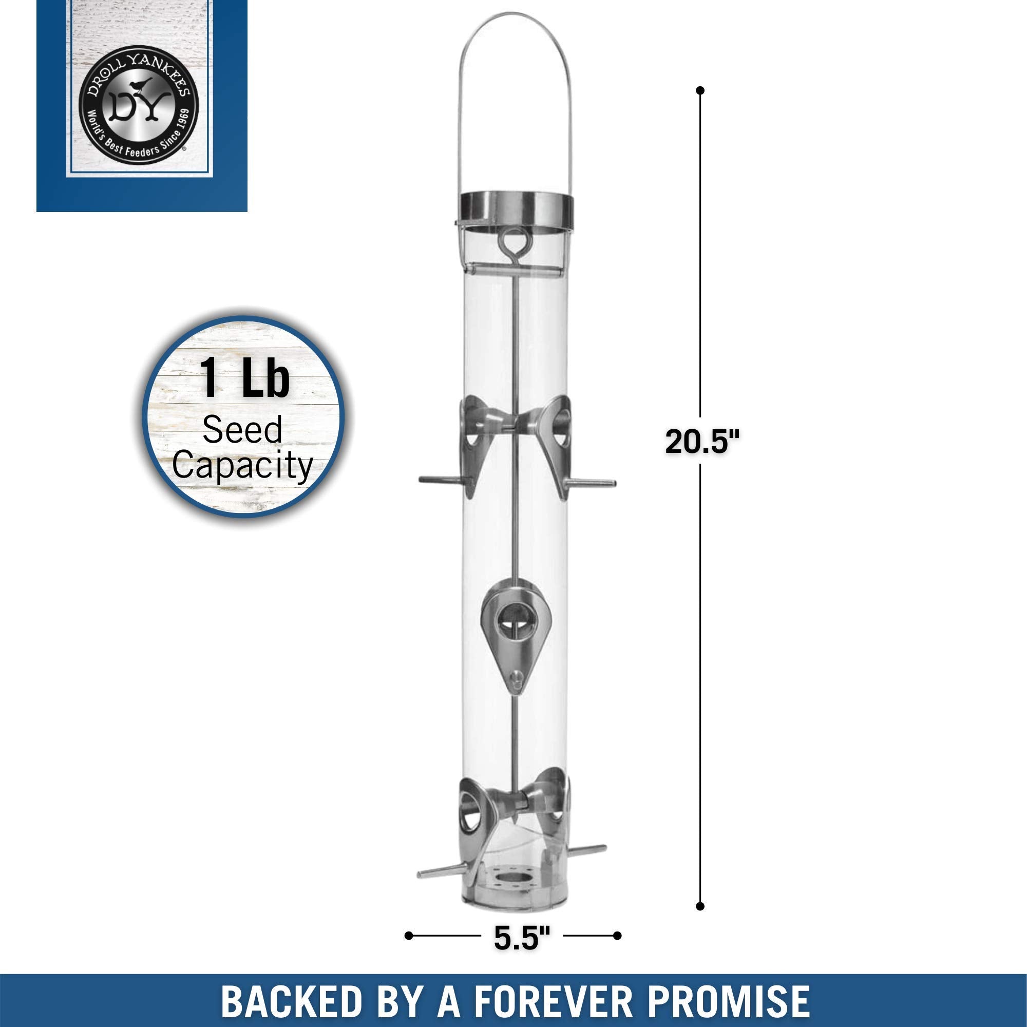 Droll Yankees Classic UV-stabilized tube resists color fading over seasons.