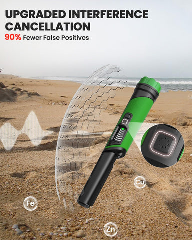DR.ÖTEK Pinpointer compact design fits easily in a pocket for on-the-go use.