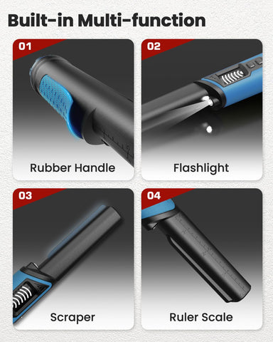 DR.ÖTEK pinpointer detects targets at shallow depth up to 3.15 inches.