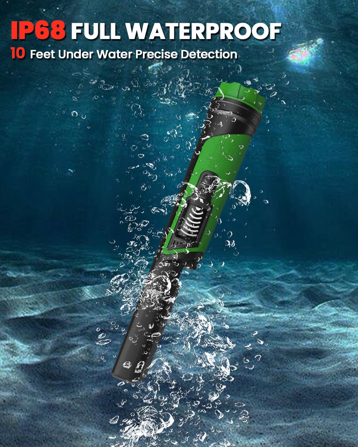 DR.ÖTEK Pinpointer interference cancellation reduces false signals and saves digging time.