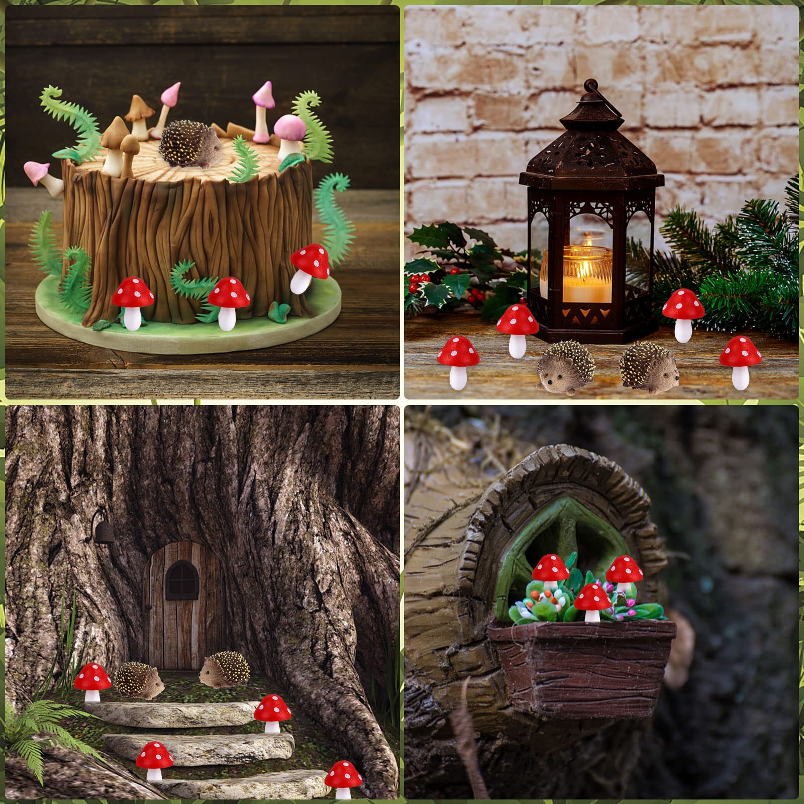 Droutti mini landscape decor items brighten desks, tabletops, and windowsills.