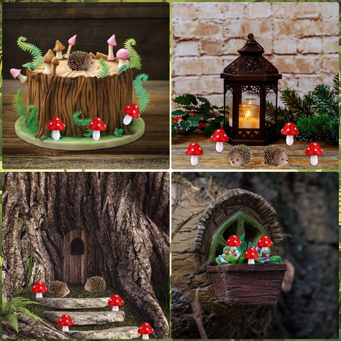 Droutti mini landscape decor items brighten desks, tabletops, and windowsills.