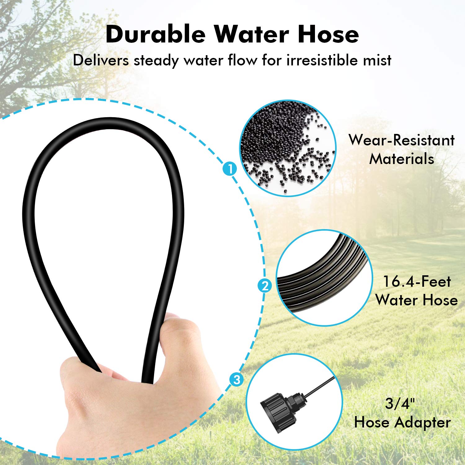 Pre-assembled design saves setup time for instant outdoor cooling.