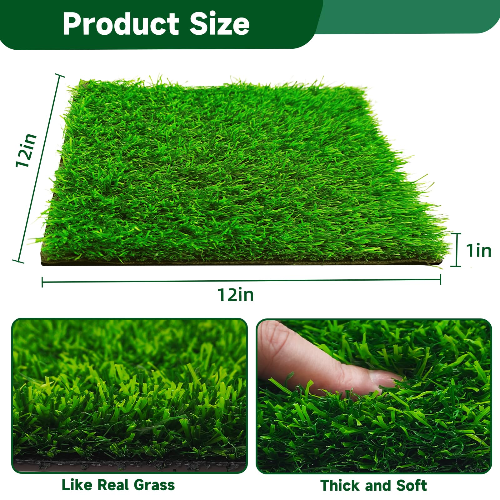 DRQ artificial grass nesting pad folded for easy storage.