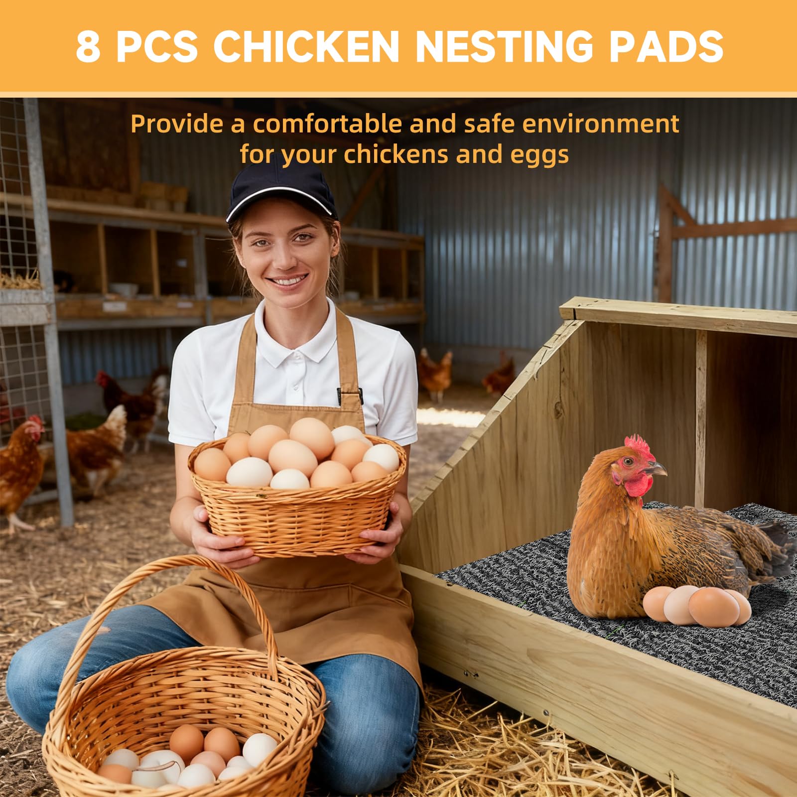 DRQ durable plastic nest mats are reusable and long-lasting