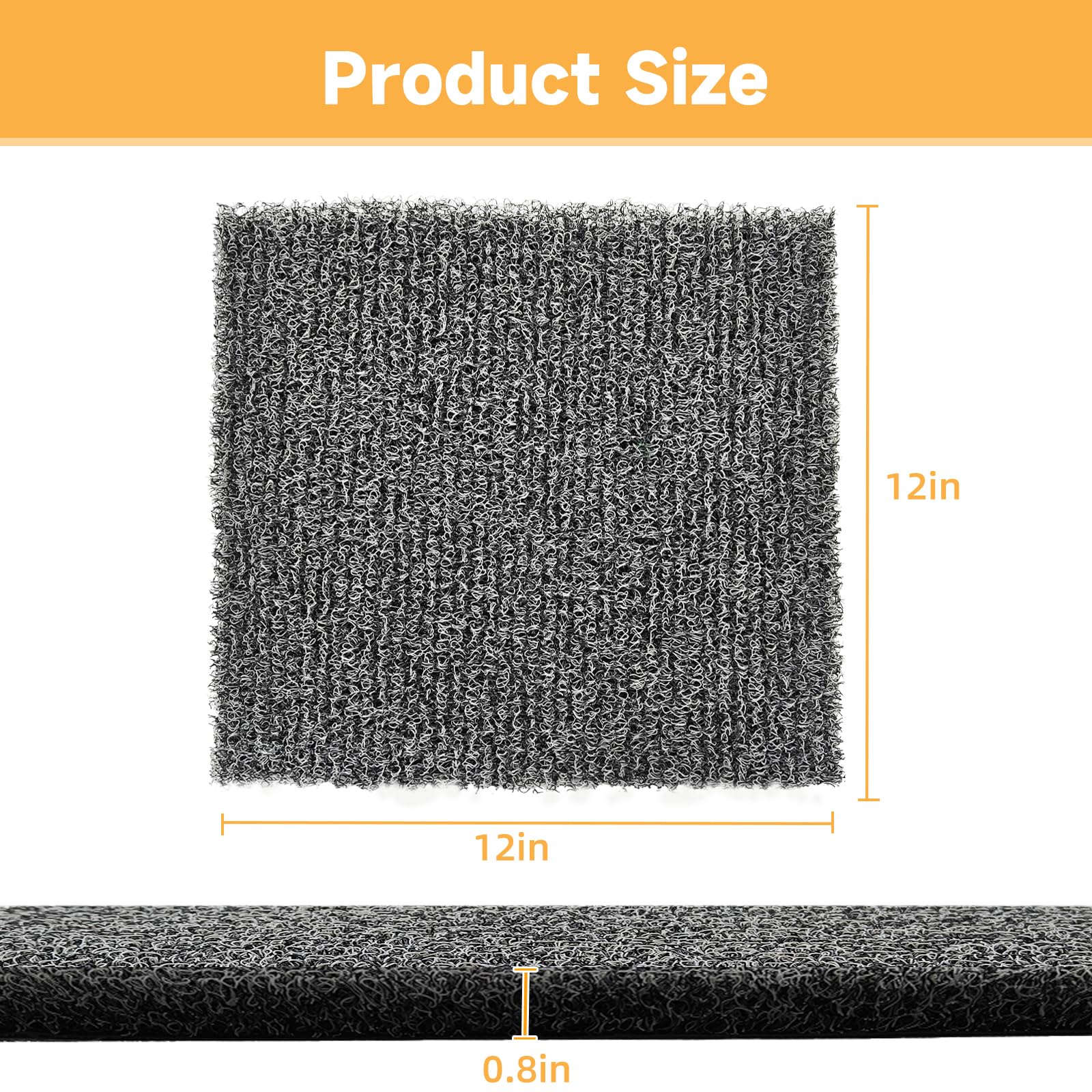 DRQ washable plastic mat is easy to rinse and reuse