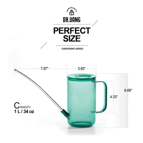 DR.UANG emerald long-spout design reaches high pots without bending