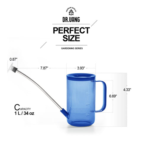 DR.UANG ergonomic handle supports comfortable lifting while watering