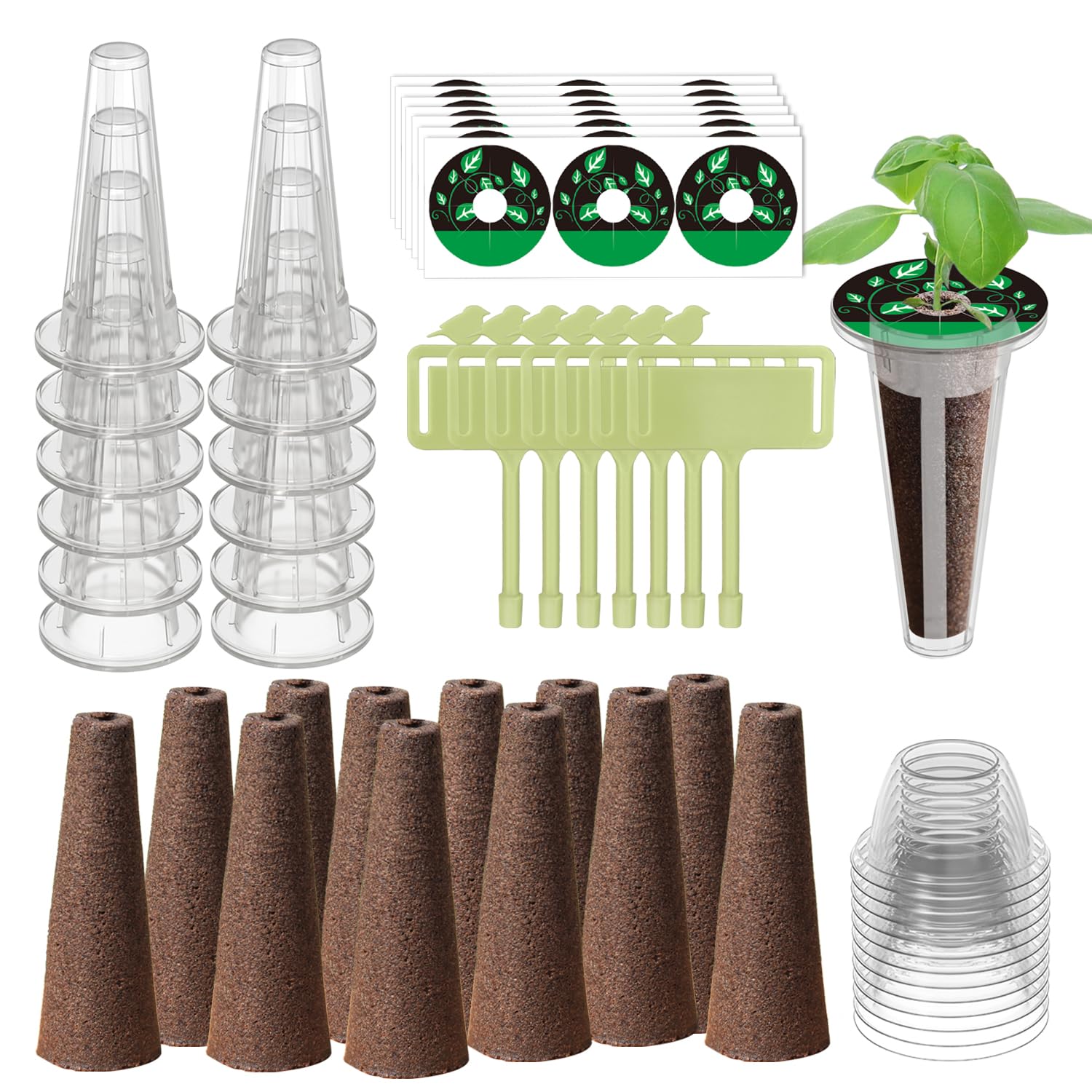 DRYADES 84-pcs hydroponic pod kit for AeroGarden — easy starter kit for beginners and pros