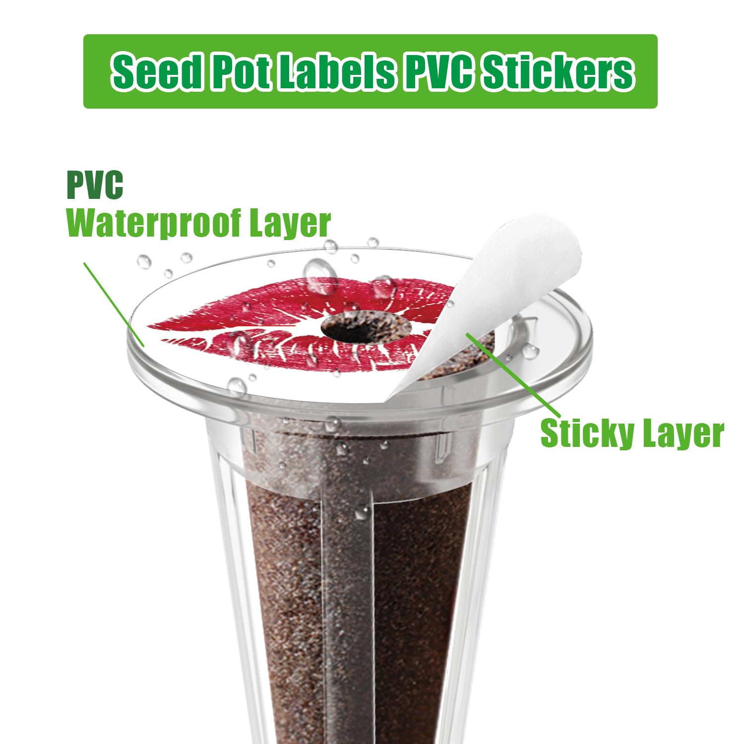 DRYADES durable adhesive labels resist wear on indoor grow setups