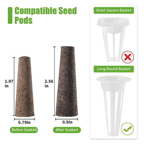 DRYADES hydroponic sponges with hole design to guide seeds