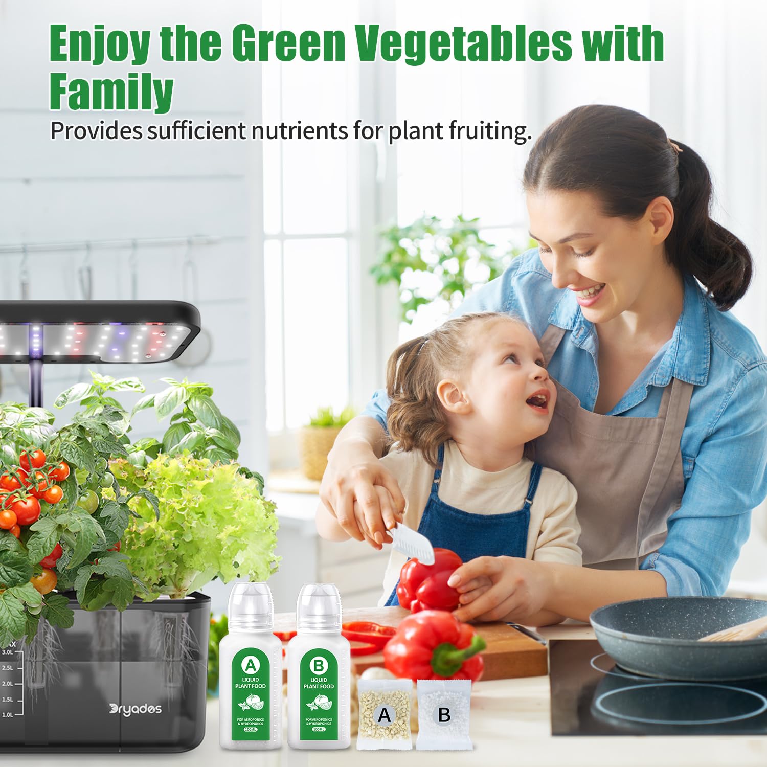 DRYADES refill bags designed for container gardens and indoor plants