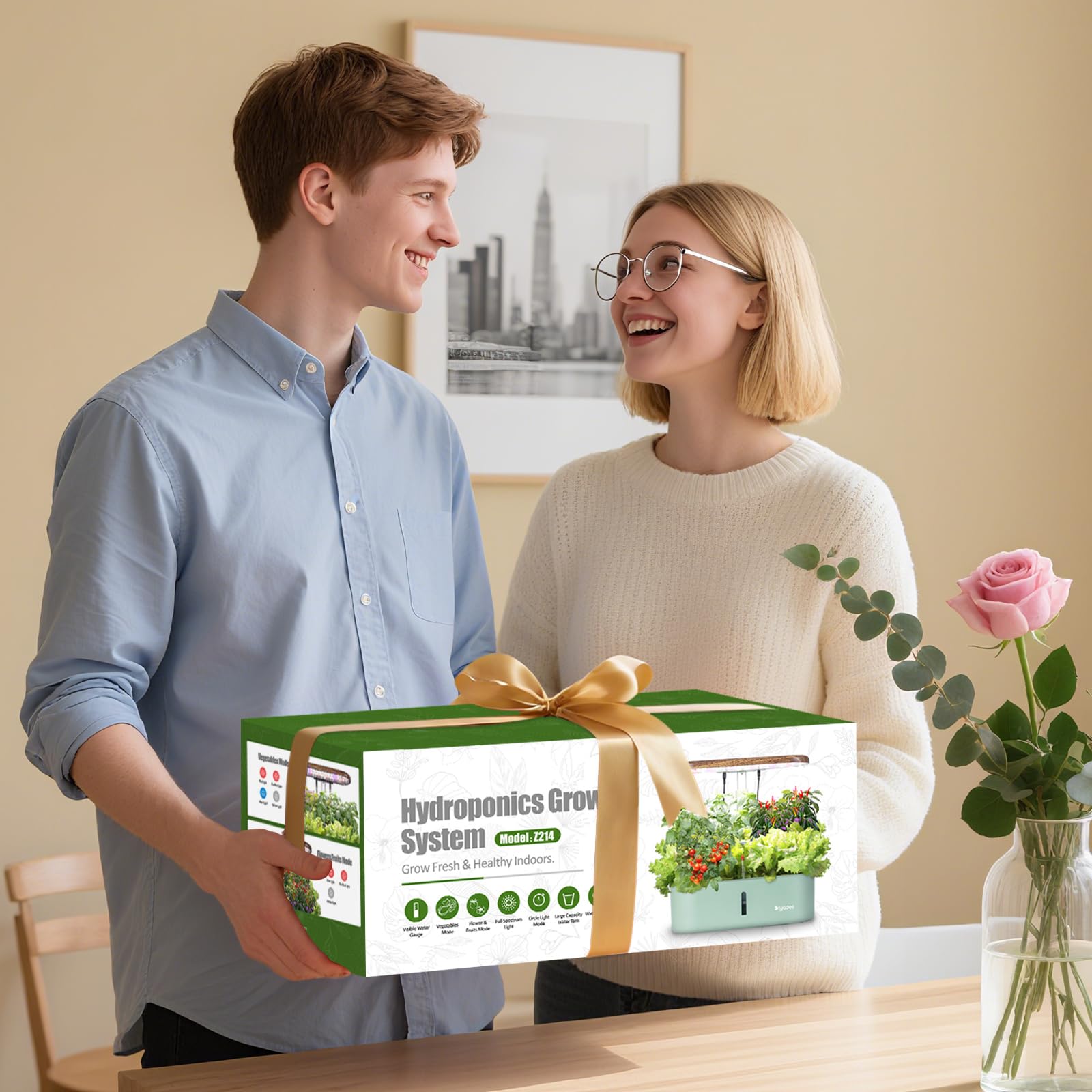 DRYADES compact kitchen garden for family use and year-round freshness.