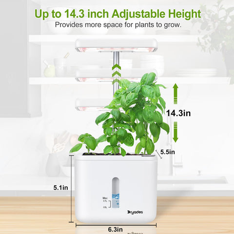 DRYADES packaging shows power adapter and accessories for quick setup.