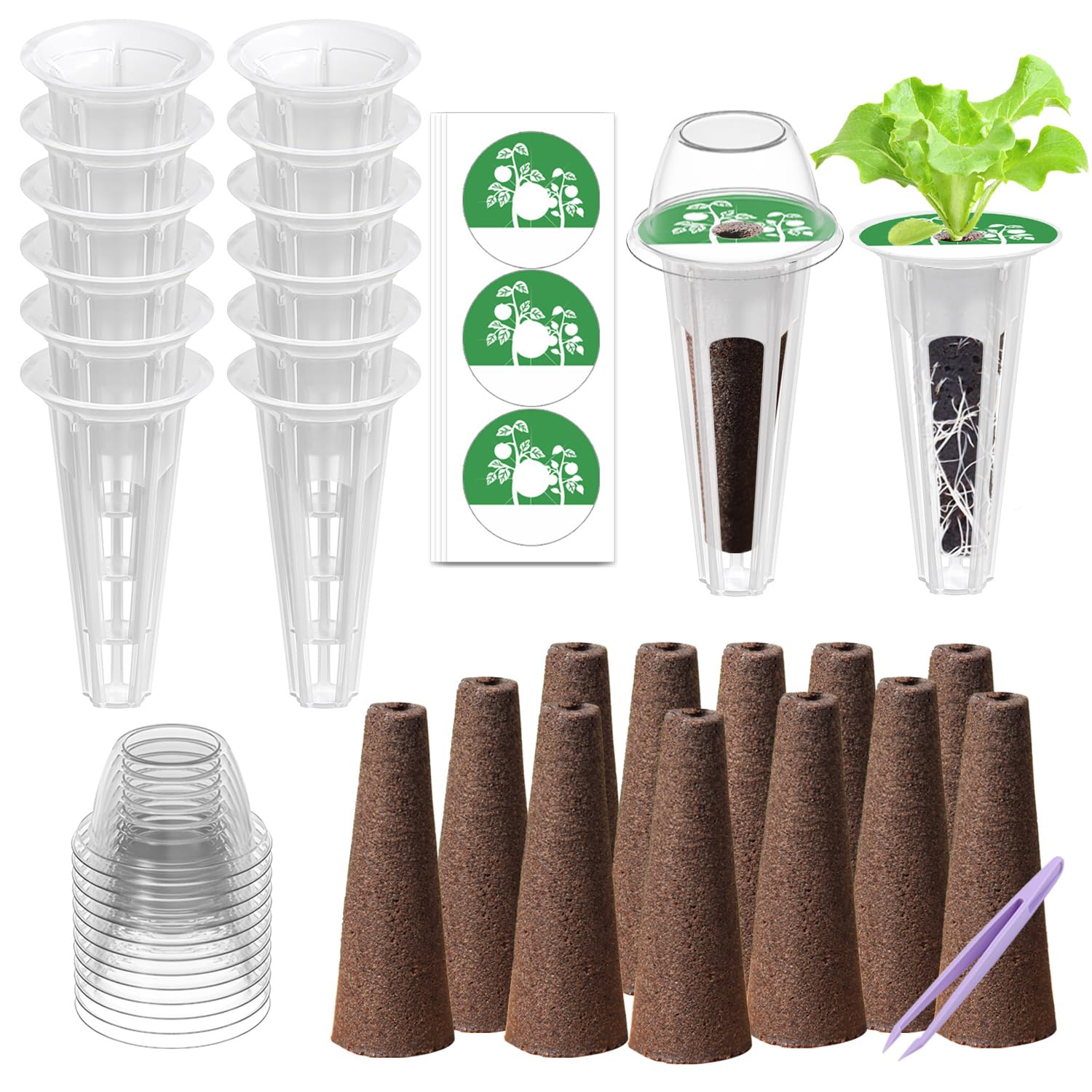 DRYADES Seed Pod Kit for Aero Garden compatibility enables easy germination and transplanting.