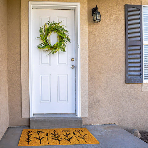 Drydiet boho floral mat enhances home decor with subtle charm.