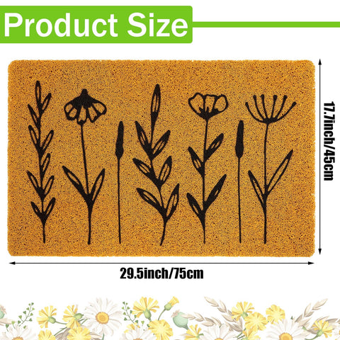 Drydiet natural coir surface with non-slip backing keeps position secure.