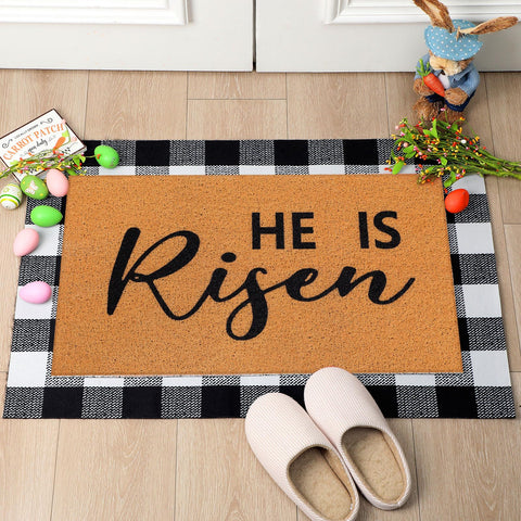 Drydiet Easter layered doormat top features mud-scrape surface for cleaner feet