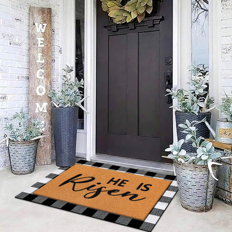 Drydiet Easter message He Is Risen adds sacred ambience at entry