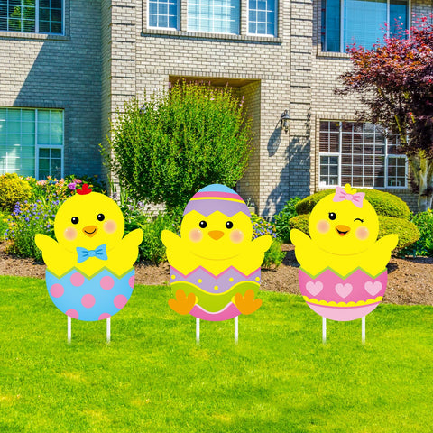 Drydiet outdoor Easter sign features durable metal construction for long-lasting use.