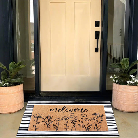 Drydiet outdoor-to-indoor mat suits farmhouse entryways and porches.