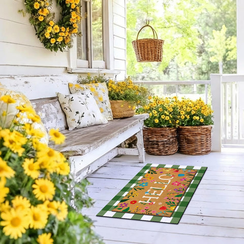 Drydiet non-slip base helps keep mats in place outdoors.